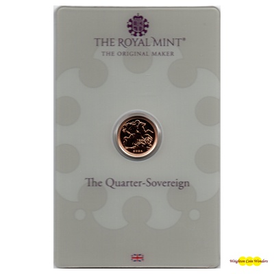(image for) 2024 UK Quarter Sovereign Gold Coin - Carded