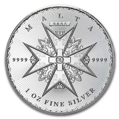 (image for) 2024 Malta €5 1oz Silver - MALTESE CROSS