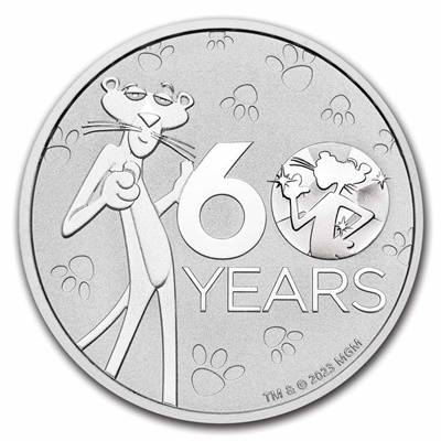 (image for) 2024 1oz Silver Coin – PINK PANTHER 60TH ANNIVERSARY