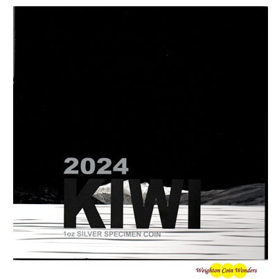 2024 Kiwi Silver Specimen Coin - ROROA (Display Card) (image for) 2024 Kiwi Silver Specimen Coin - ROROA (Display Card)