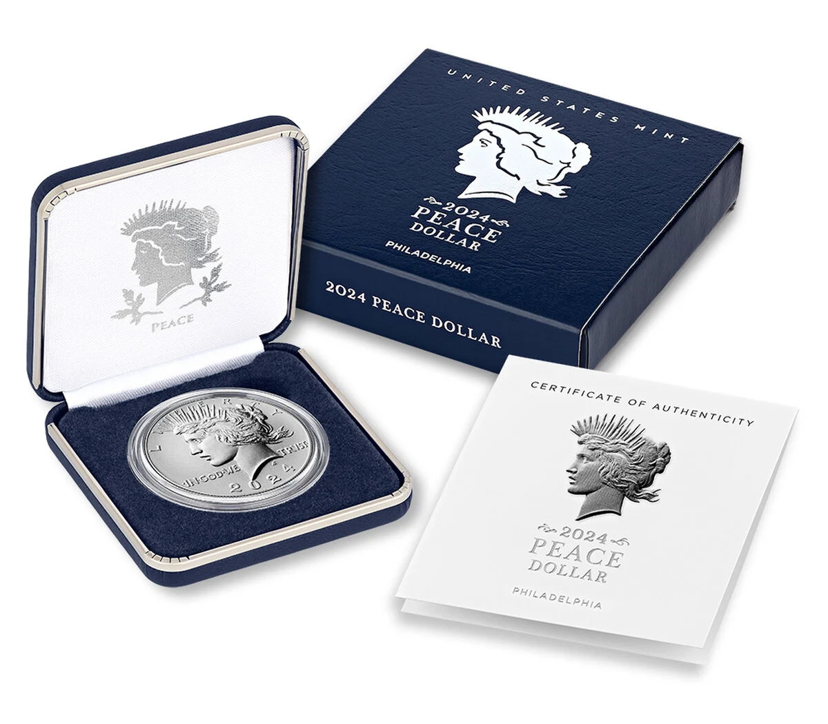 (image for) 2024 Peace Silver Dollar Uncirculated Coin