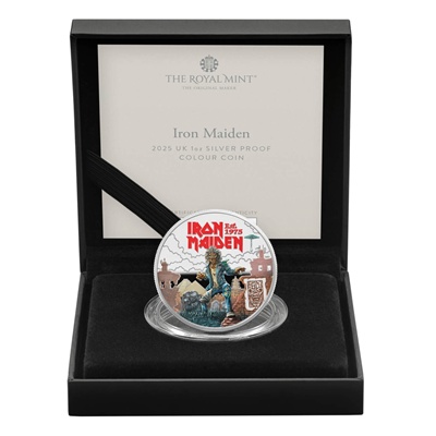 (image for) 2025 1oz Silver Proof Colour Coin - IRON MAIDEN