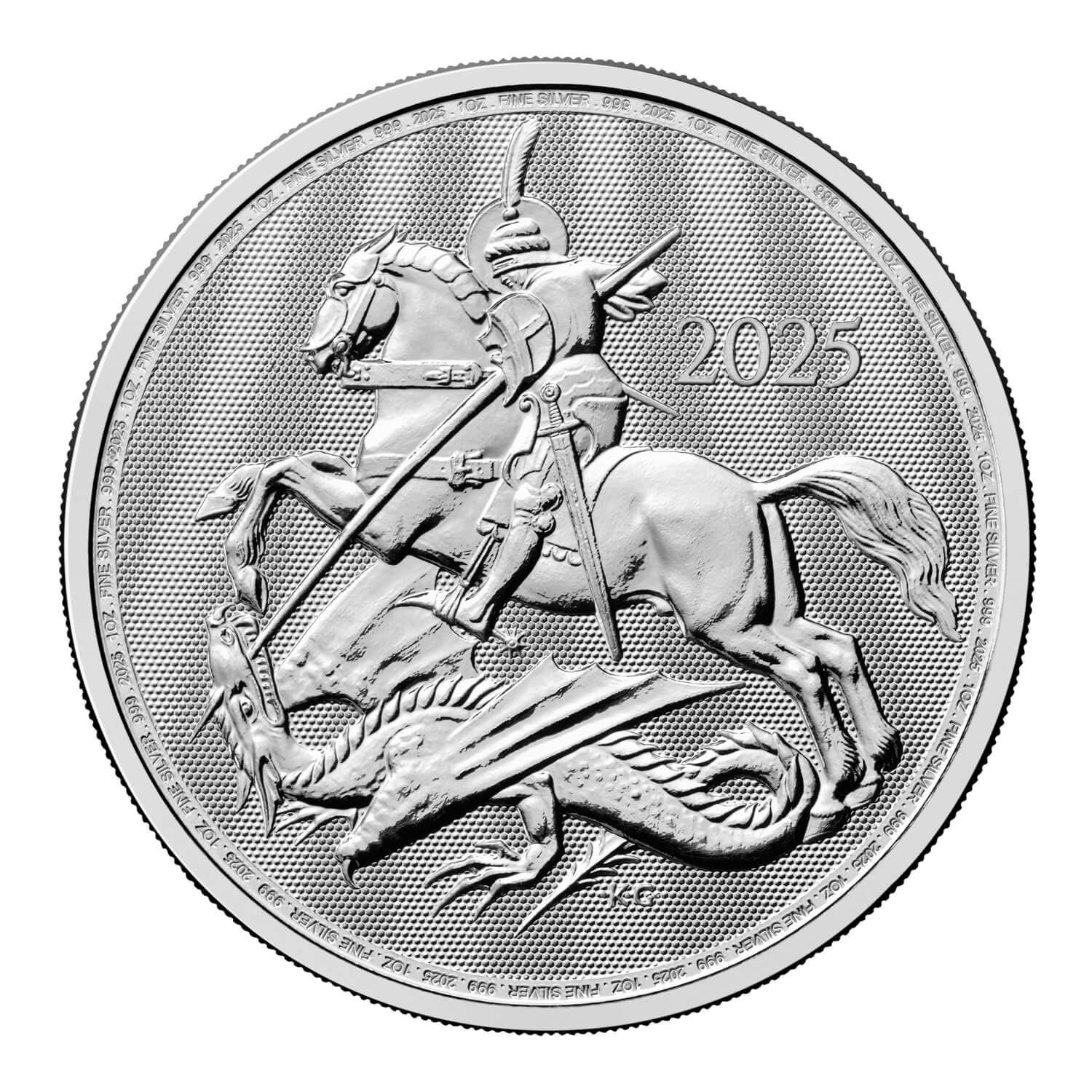 (image for) 2025 1oz Silver - St George and the Dragon Coin