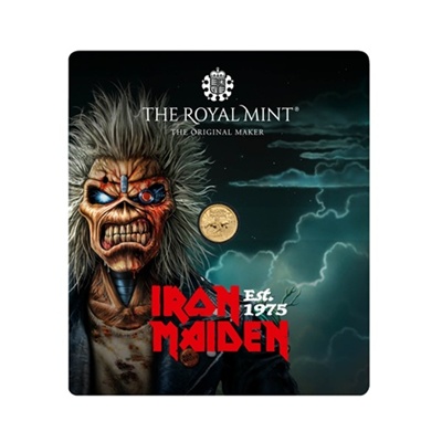 (image for) 2025 UK 1/40oz Gold Proof Coin - Music Legends - IRON MAIDEN