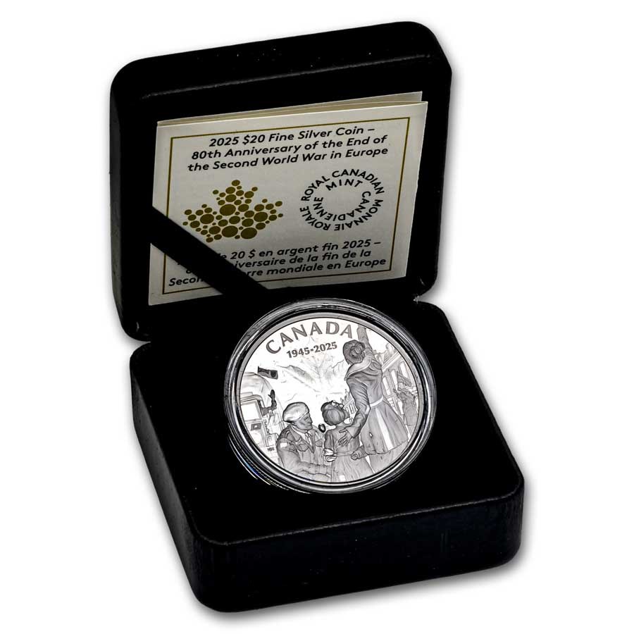 (image for) 2025 $20 Silver Proof Coin - 80TH ANNIVERSARY OF THE END OF WWII