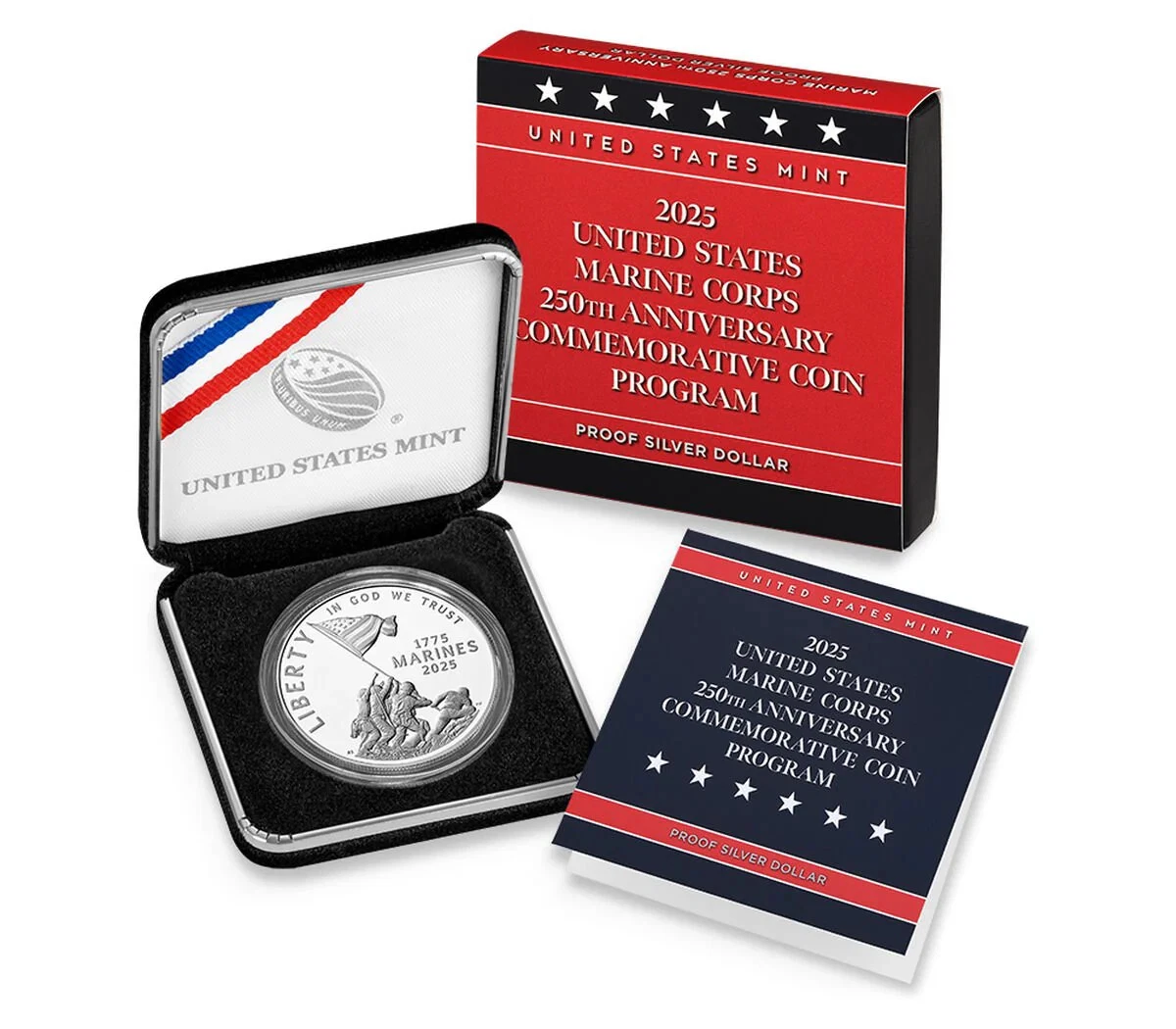 (image for) 2025 Silver Proof dollar - UNITED STATES MARINE CORPS 250TH ANNIVERSARY