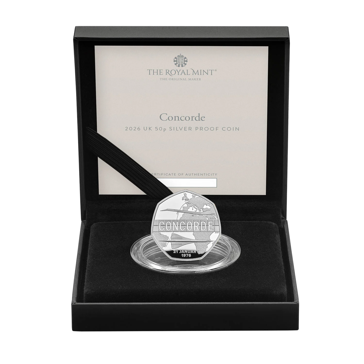 (image for) 2026 Silver Proof 50p Coin - CONCORDE
