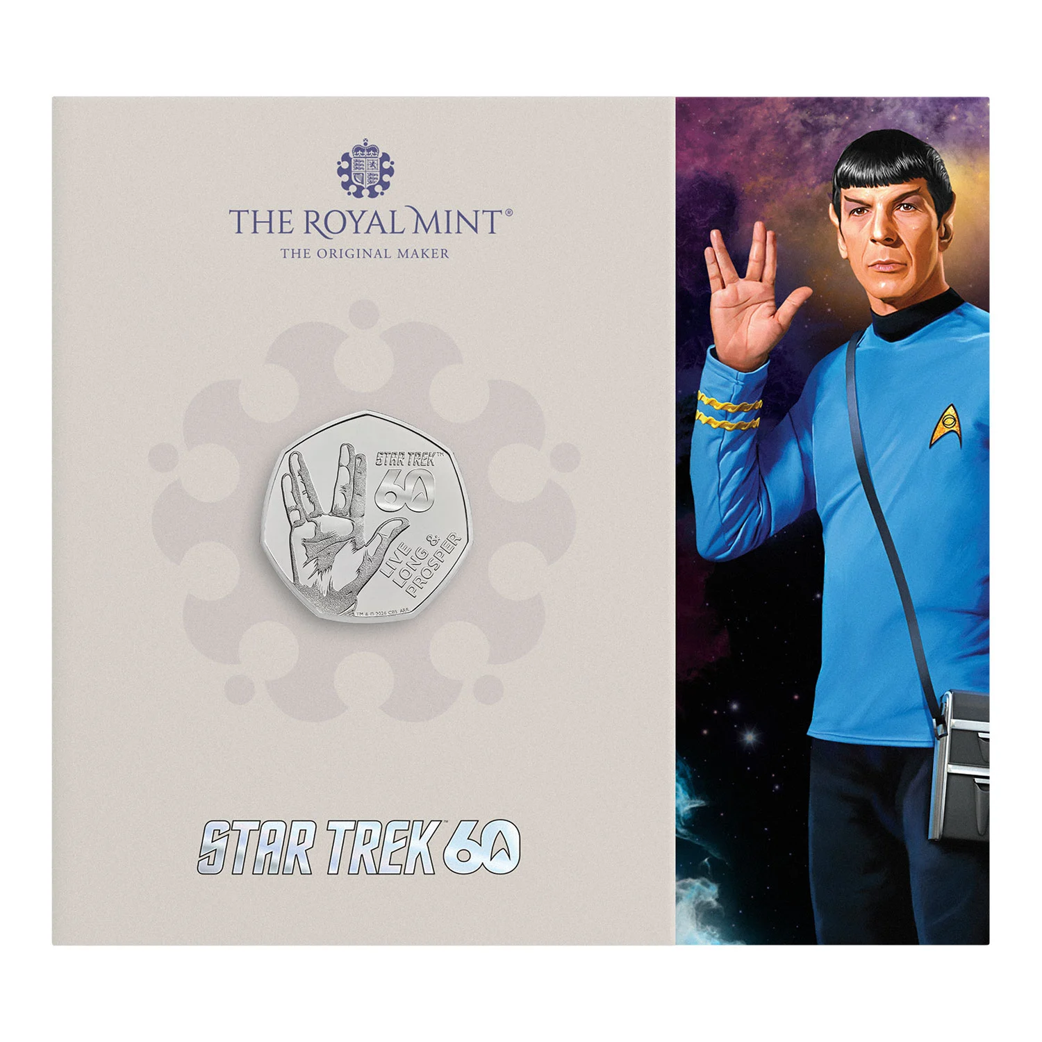 (image for) 2026 BU 50p Coin Pack - 60 Years of Star Trek - Live Long and Prosper