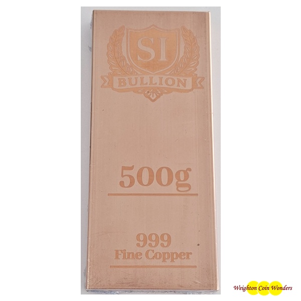 500g Copper Bar - S&I Bullion (image for) 500g Copper Bar - S&I Bullion