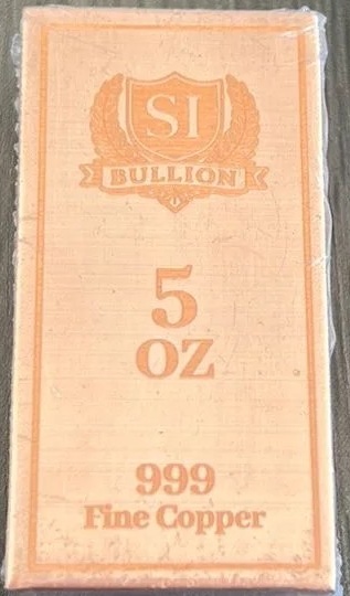 5oz Copper Bar - S&I Bullion (image for) 5oz Copper Bar - S&I Bullion
