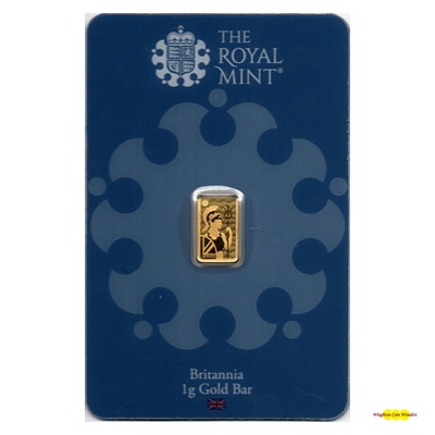 1g 'BRITANNIA' GOLD Bar - Royal Mint (image for) 1g 'BRITANNIA' GOLD Bar - Royal Mint