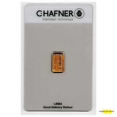 1g Gold Bar - C HAFNER (image for) 1g Gold Bar - C HAFNER