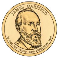 2011 (D) Presidential $1 Coin - James Garfield