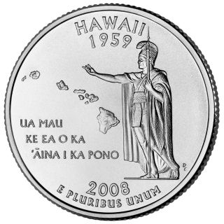 2008 - Hawaii State Quarter (D) - Click Image to Close