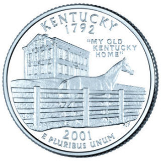 2001 - Kentucky State Quarter (D) - Click Image to Close