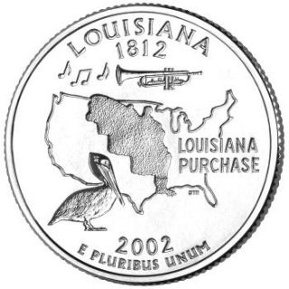 2002 - Louisiana State Quarter (D)
