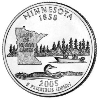 2005 - Minnesota State Quarter (P) - Click Image to Close