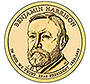 2012 (D) Presidential $1 Coin - Benjamin Harrison - Click Image to Close