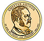 2012 (D) Presidential $1 Coin - Chester Arthur - Click Image to Close